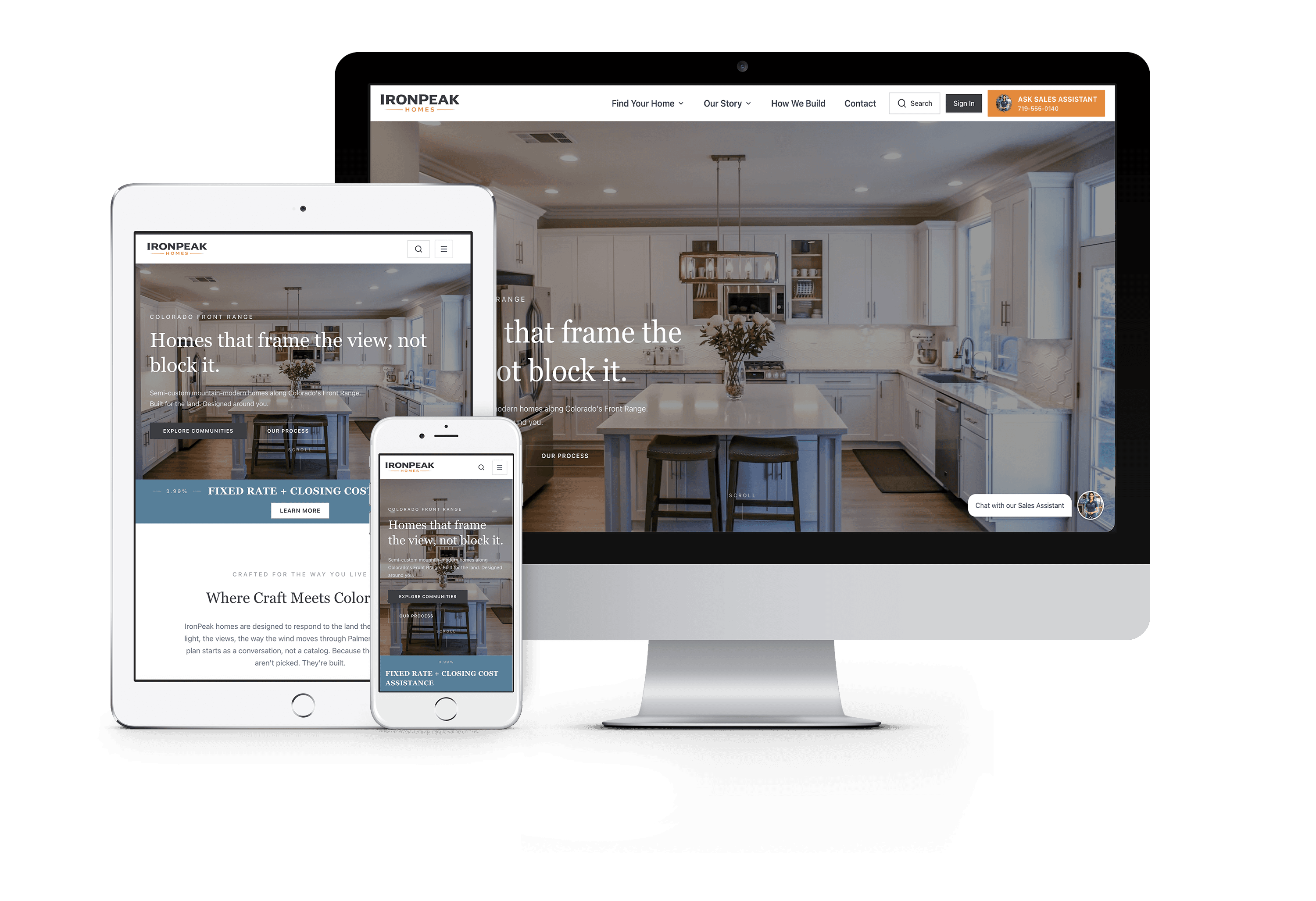 Explore a fully functional custom home builder website powered by ForgeHome.